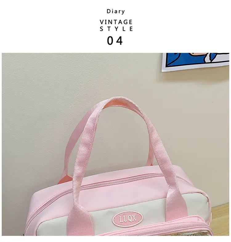 Transparent Student Backpack Cross-Border Large Capacity Fashion Shoulder Messenger Bag — feature 46