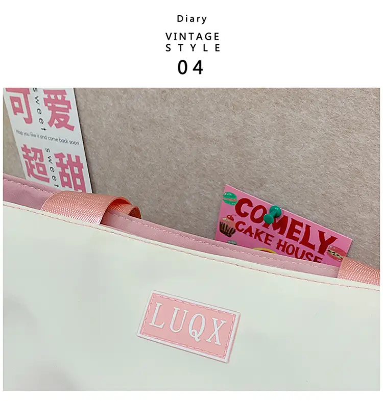 Girls Pink Cat Shoulder Bag with Print — feature 47