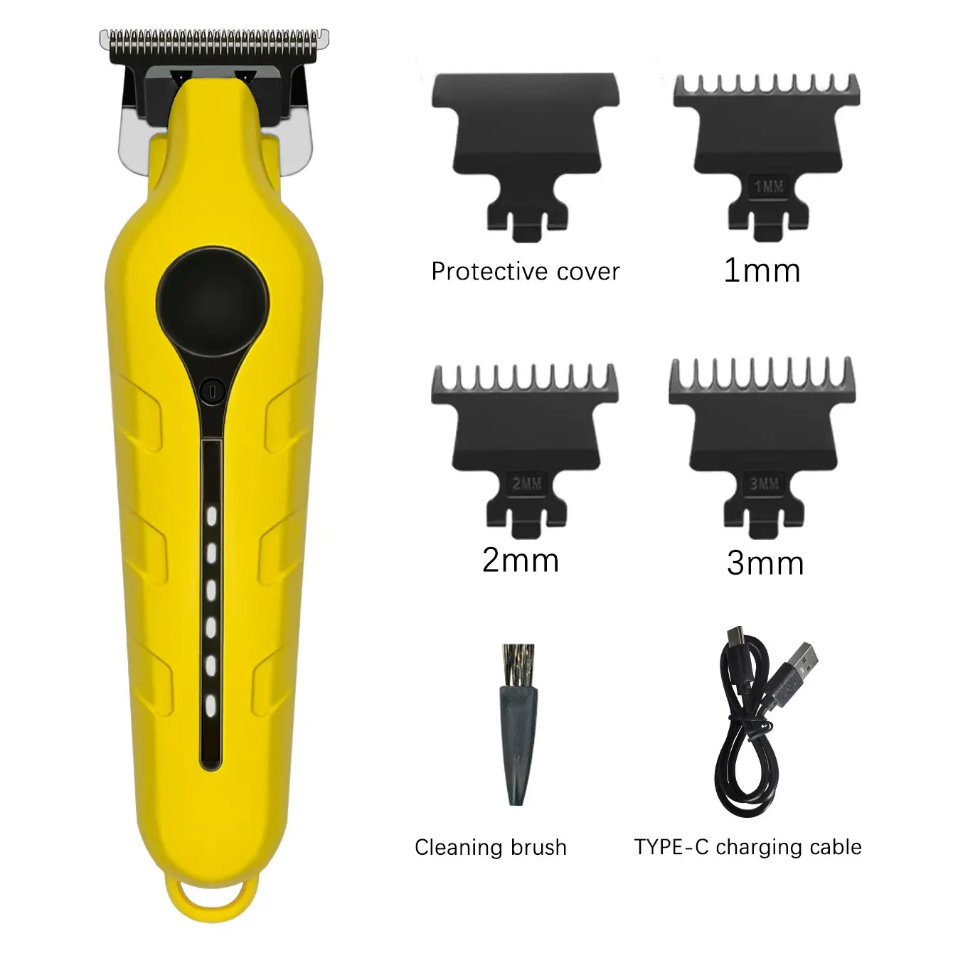 Professional Hair Clipper with 4 Blades & Charging Cable — feature 3