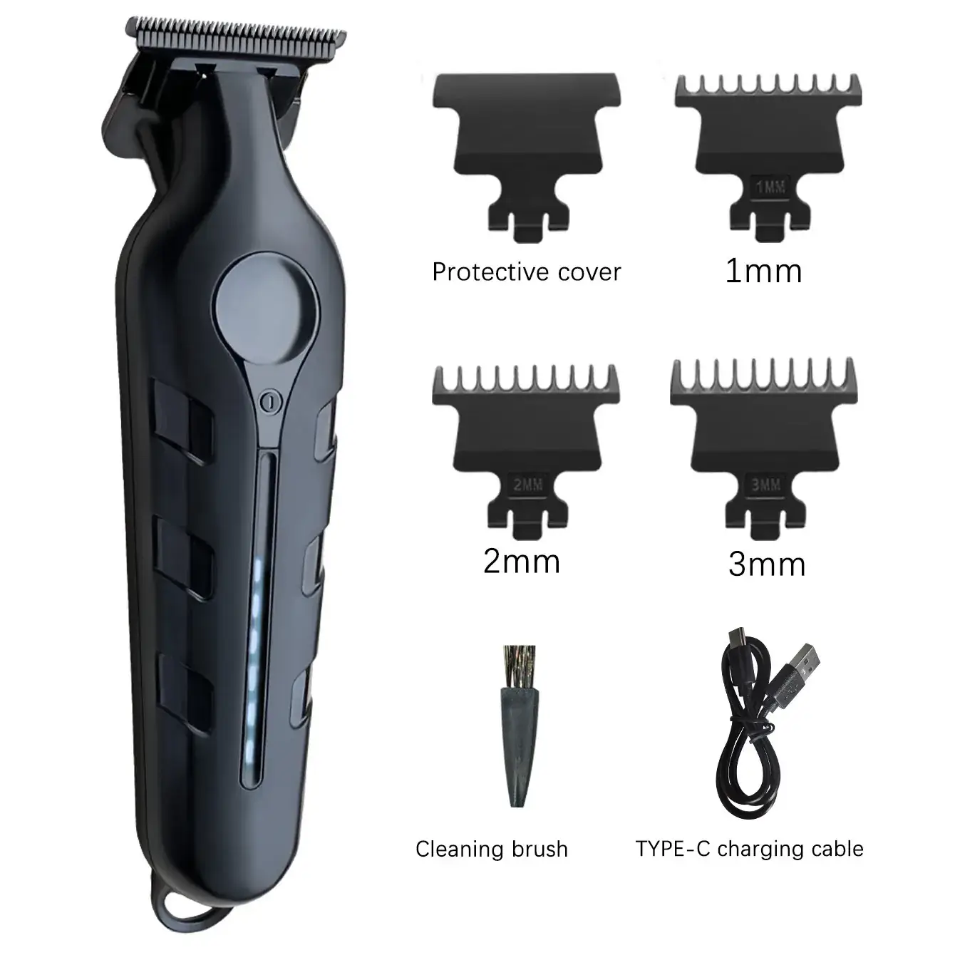 Professional Hair Clipper with 4 Blades & Charging Cable - Image 2