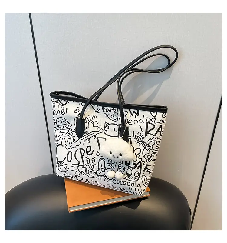 Women's Graffiti Canvas Shoulder Bags 2024 New — feature 20