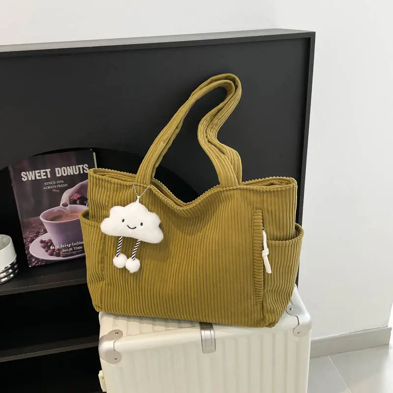 Green Large Capacity Women's Shoulder Bag - Image 5