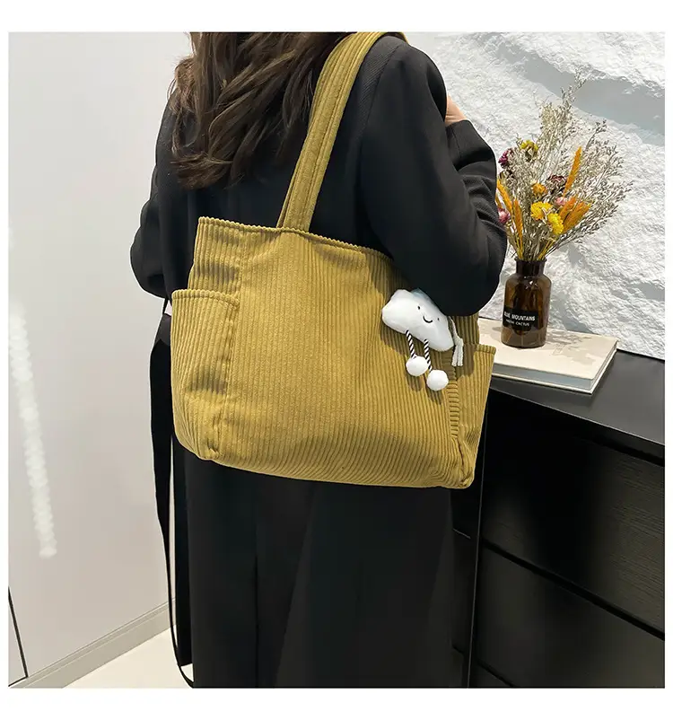Green Large Capacity Women's Shoulder Bag — feature 15