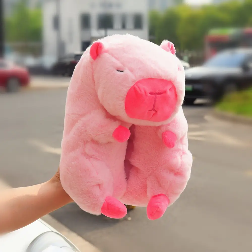 Shake Teddy Bear Cotton Slippers Plush Slippers Capibala Slippers Cartoon Capybara Cotton Slippers Wholesale — feature 8