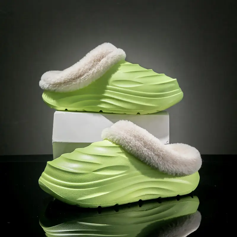 Couple's Cotton Slippers Casual Non-Slip Thick Bottom Home Thick Warm Slippers 2024 Plush Slippers for Outer Wear - Image 3