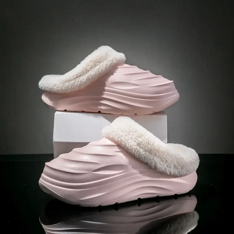 Couple's Cotton Slippers Casual Non-Slip Thick Bottom Home Thick Warm Slippers 2024 Plush Slippers for Outer Wear - Image 5