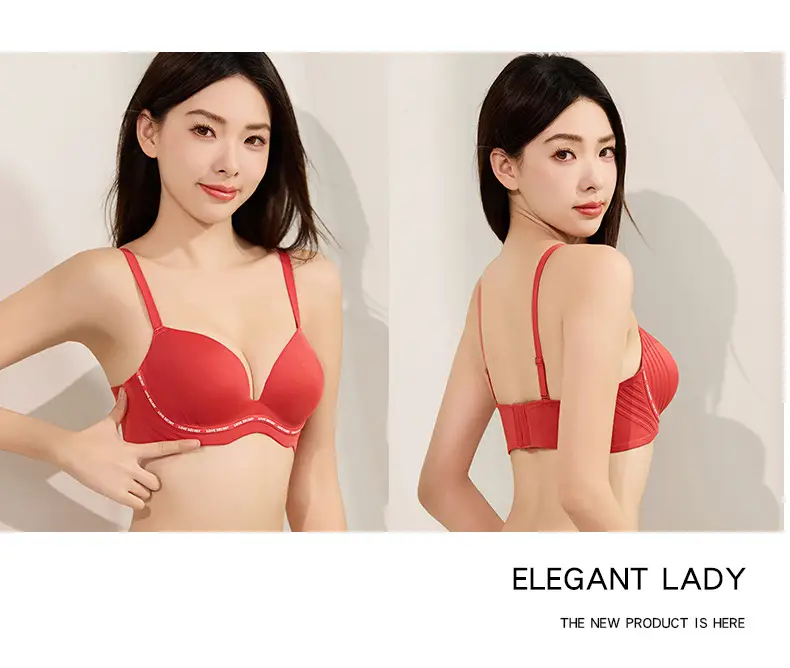 Traceless Push Up Bra Red Small Chest — feature 23