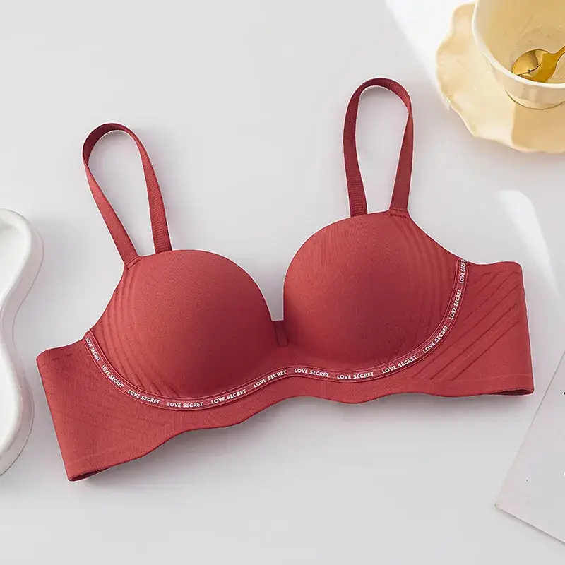Traceless Push Up Bra Red Small Chest - Image 3