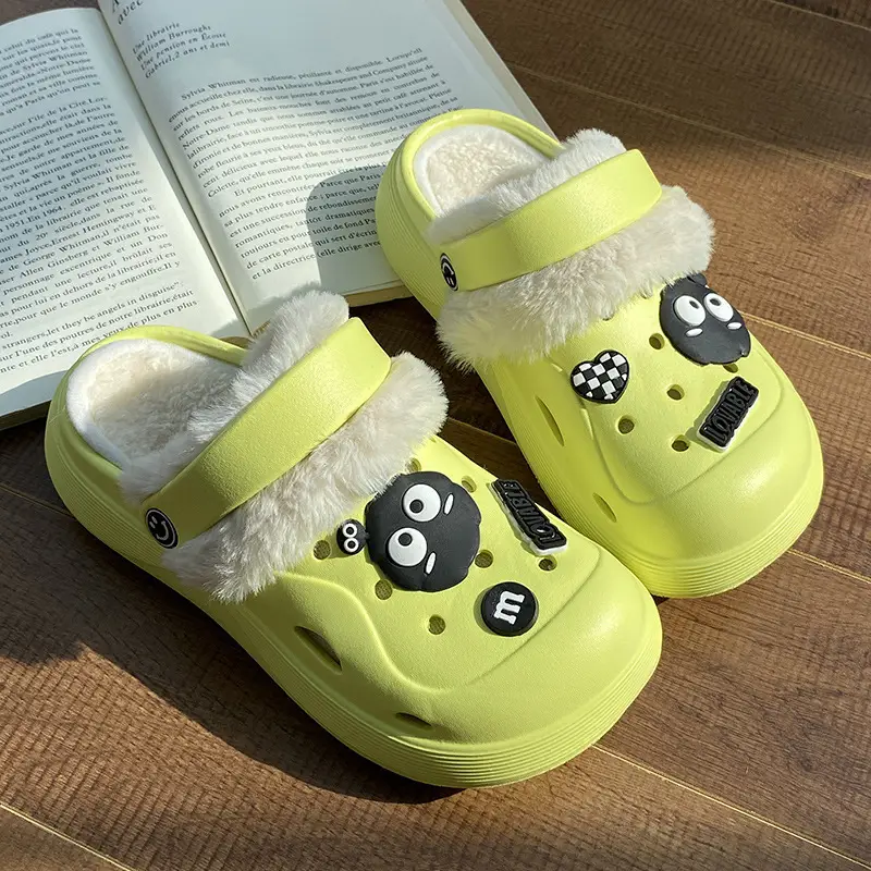 Cute Fleece Cave Shoes for Kids Winter Warm