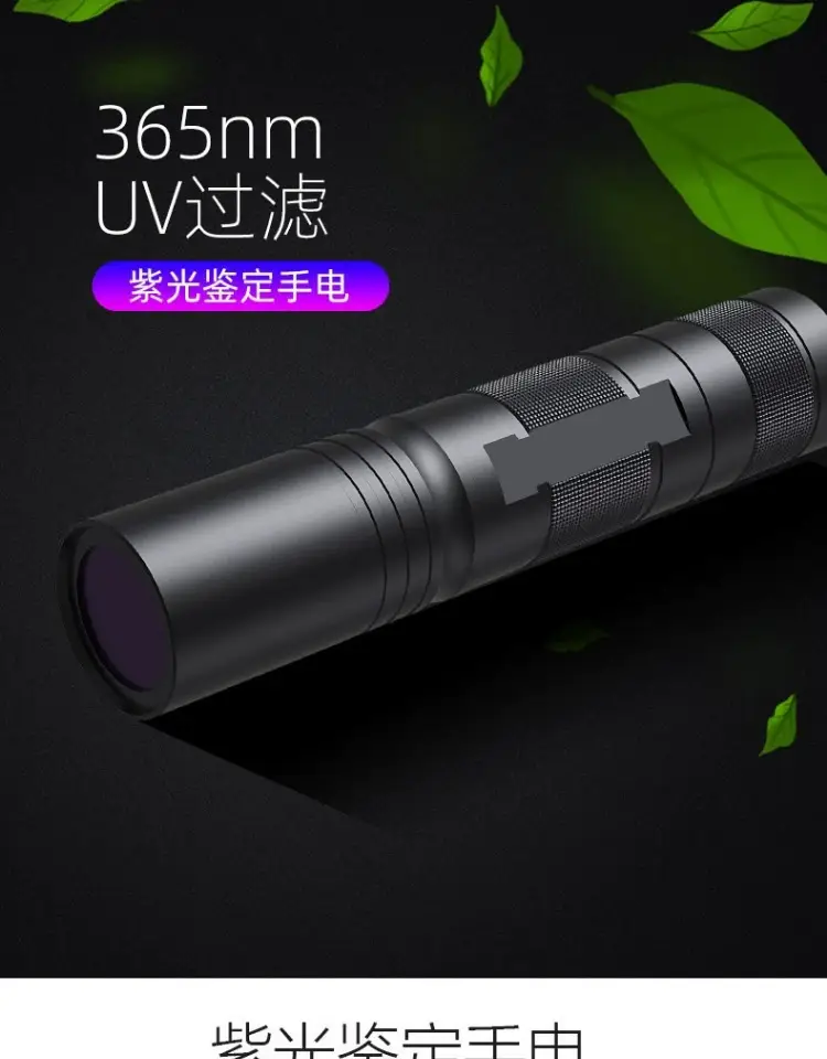 Rechargeable 365Nm Portable Flashlight Black — feature 4