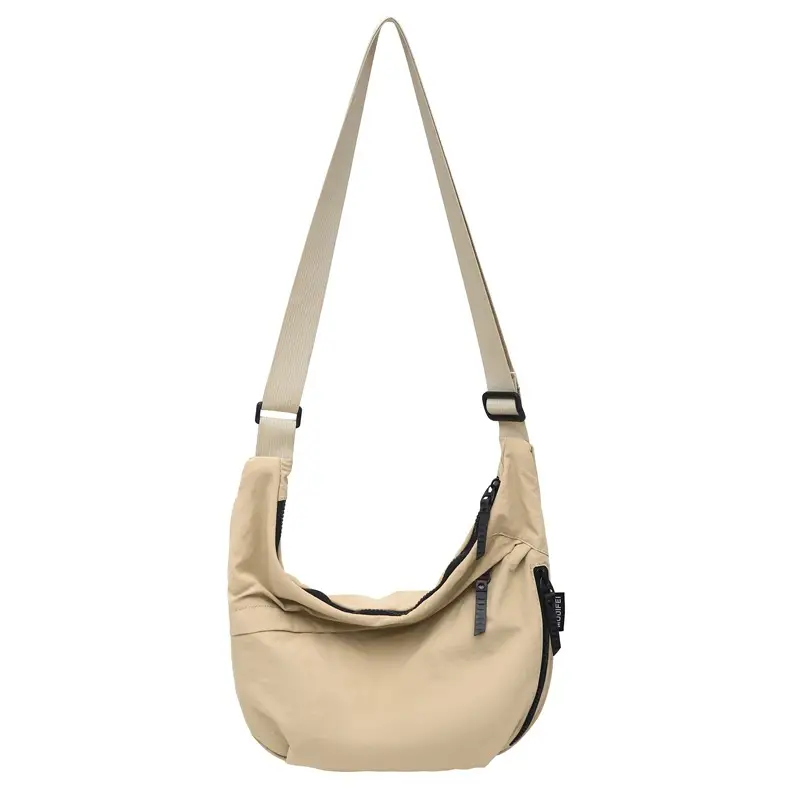 Men Women Nylon Crossbody Bag Beige 2024 - Image 10
