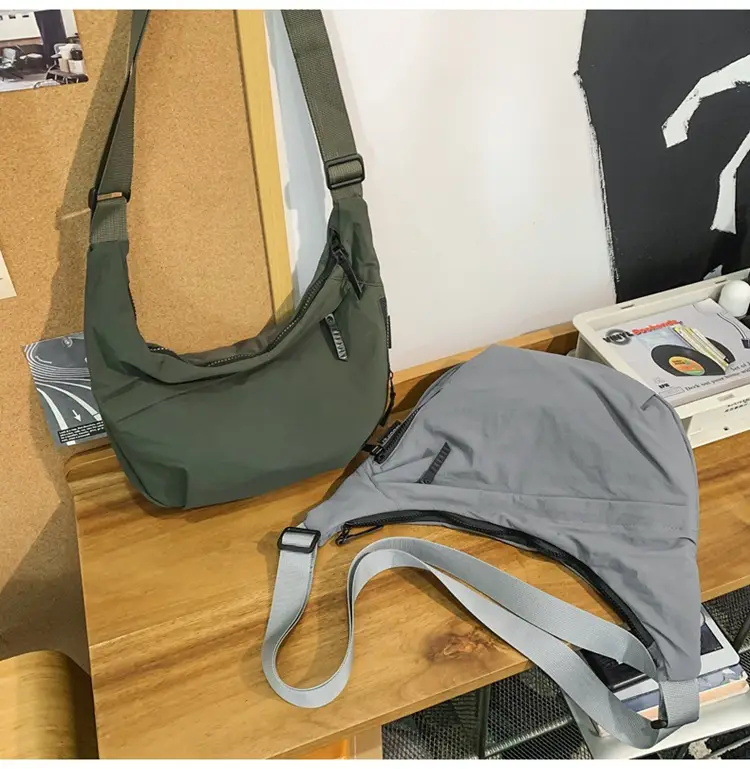 Men Women Nylon Crossbody Bag Beige 2024 — feature 22