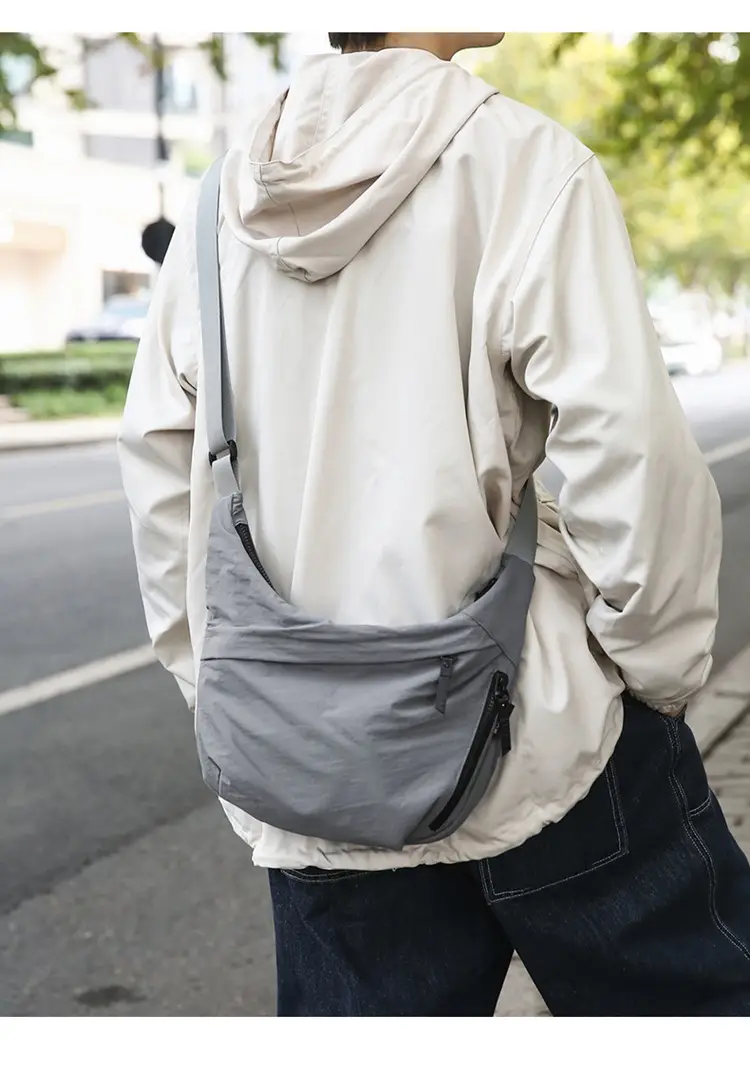 Men Women Nylon Crossbody Bag Beige 2024 — feature 8