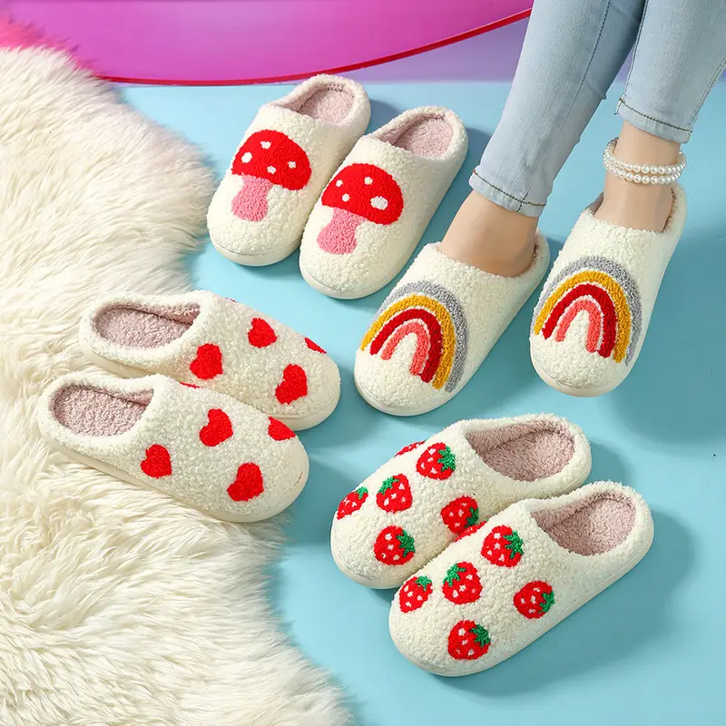 Halloween Pumpkin Slippers Cotton White Cross-Border - Image 15