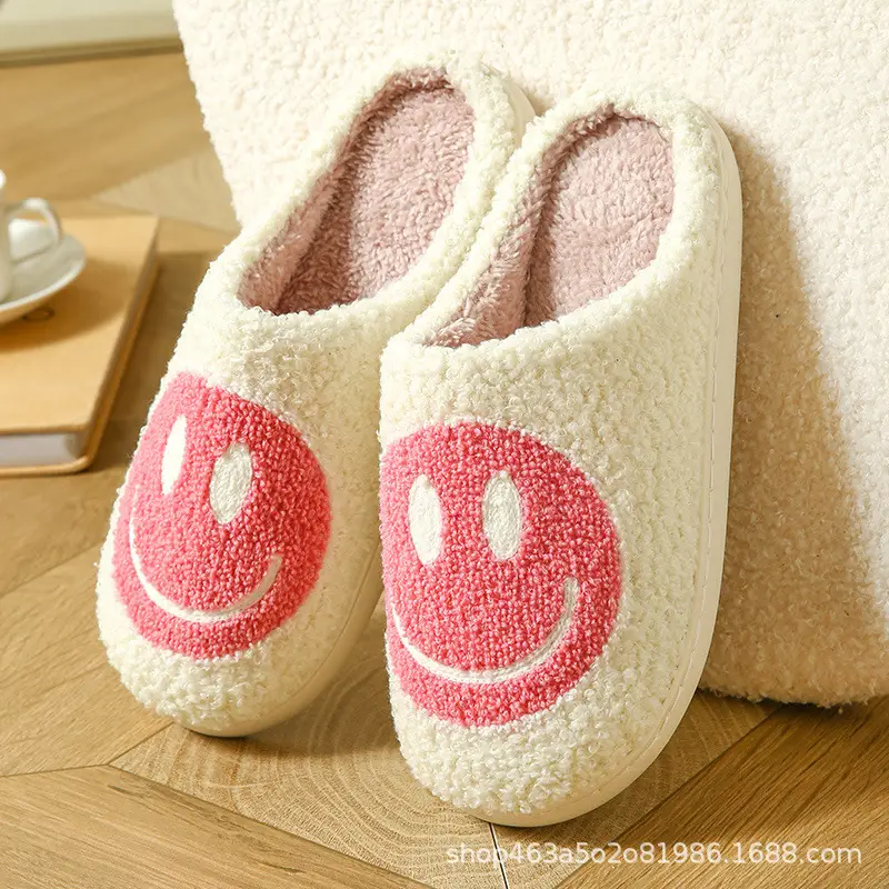 Halloween Pumpkin Slippers Cotton White Cross-Border - Image 2