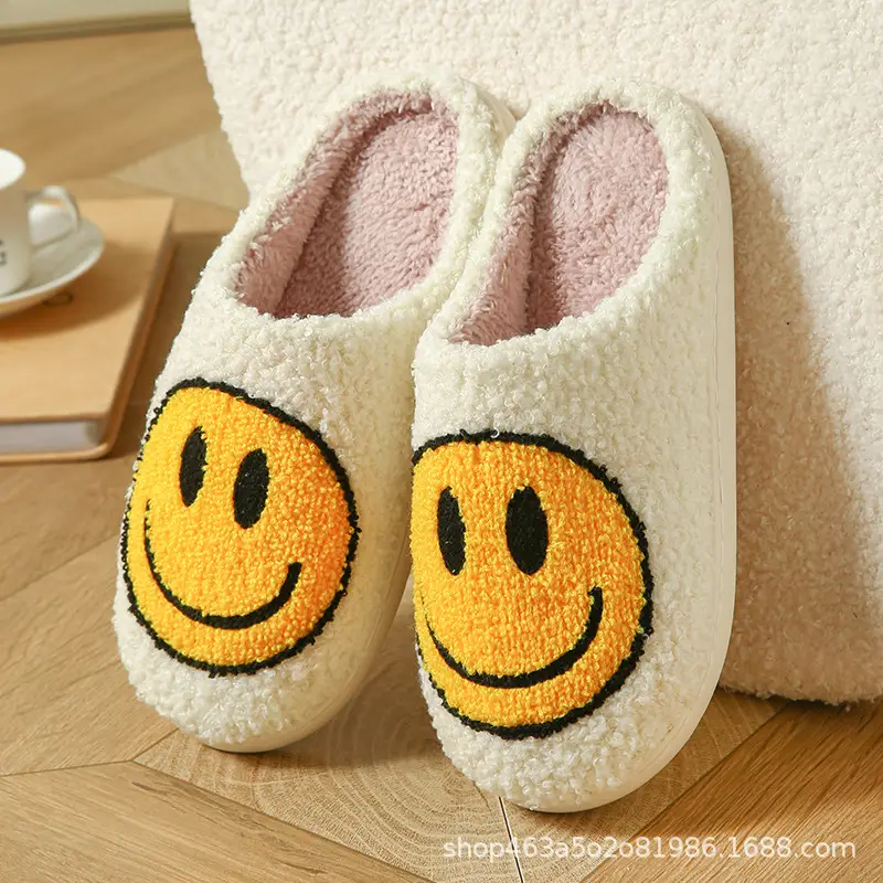 Halloween Pumpkin Slippers Cotton White Cross-Border - Image 3