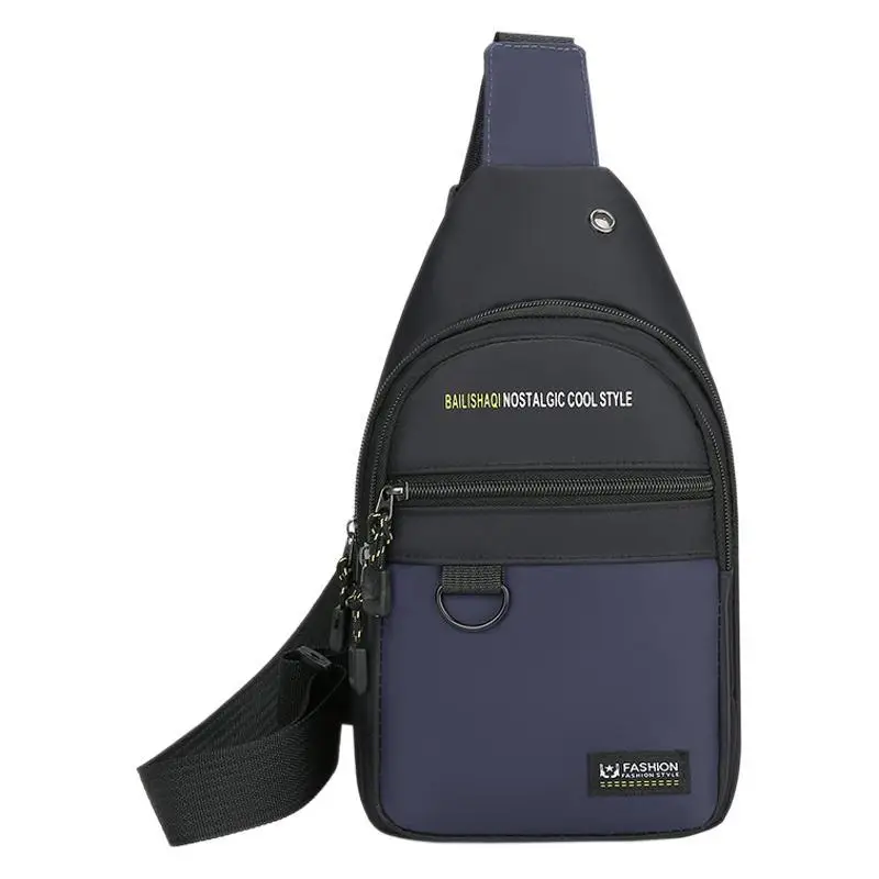 Men's Black Waterproof Oxford Crossbody Bag Adjustable - Image 9