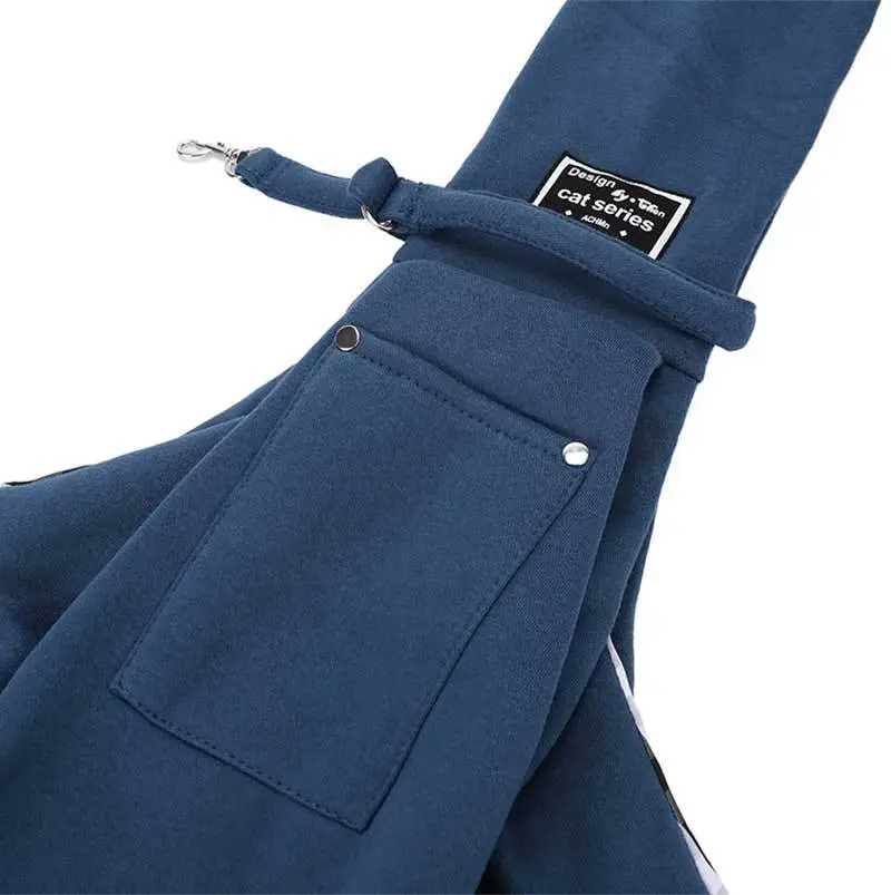 Pet Shoulder Bag 7.5kg Blue Polyester Cat Dog Backpack — feature 29