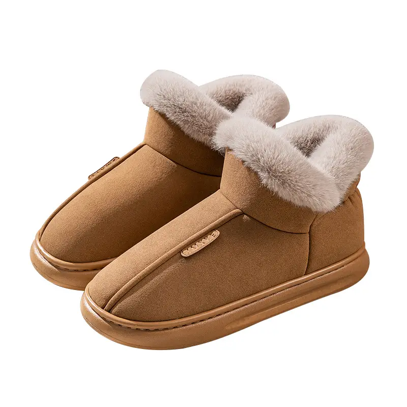 Snow Boots for Women, Thick Soles, Velvet and Thickeneded, Autumn and Winter Outer Wear, Waterproof and Warm Bags, Home Cotton Slippers for Women, Winter - Image 8