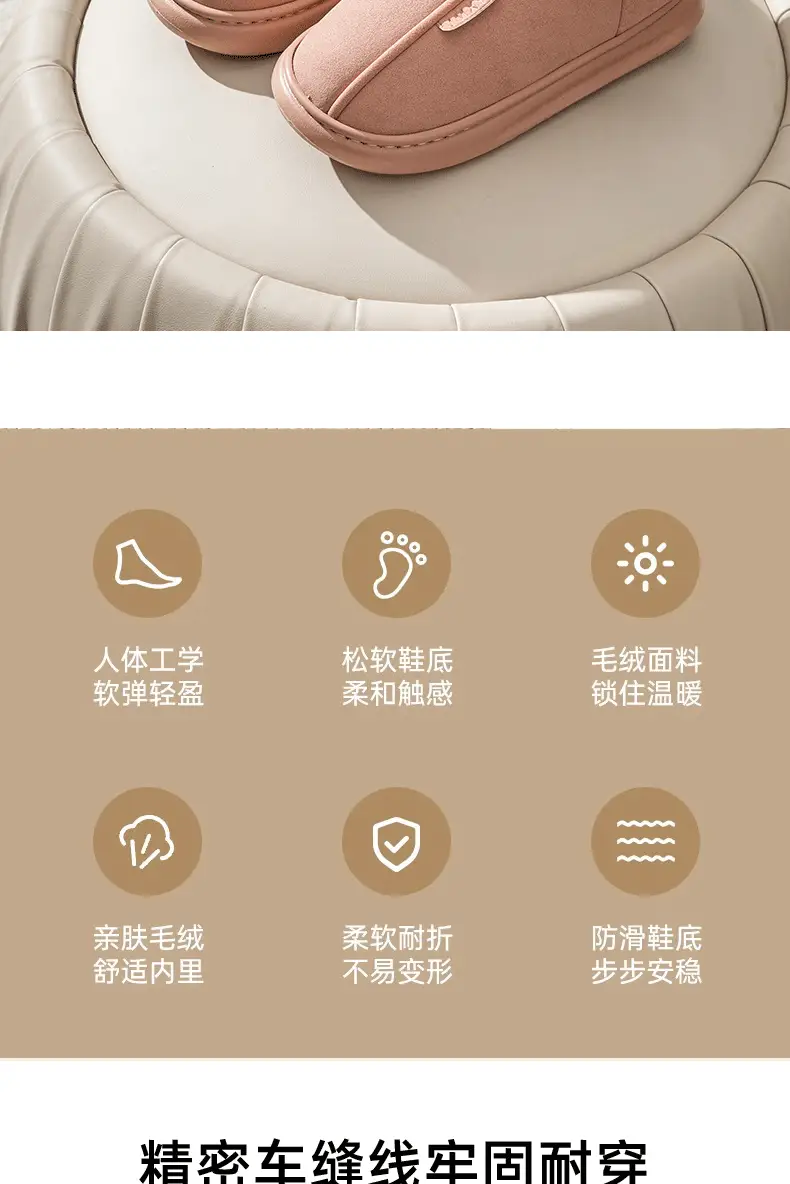 Snow Boots for Women, Thick Soles, Velvet and Thickeneded, Autumn and Winter Outer Wear, Waterproof and Warm Bags, Home Cotton Slippers for Women, Winter — feature 4