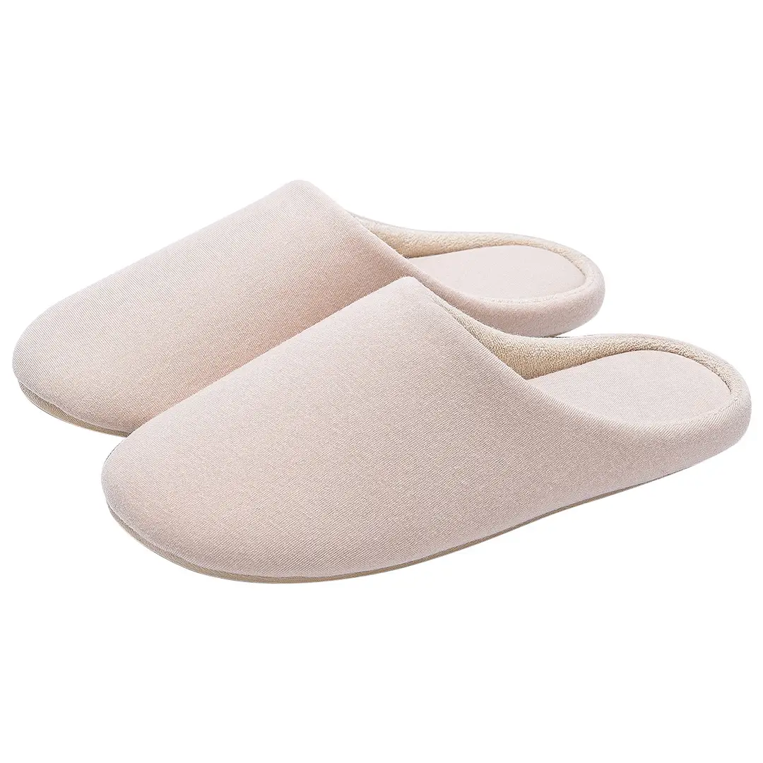 Quiet Floor Fabric Slippers Cotton Home Cotton Shoes Autumn and Winter Indoor Soft Sole Silent Couple Cotton Slippers Women's Moon Shoes - Image 7