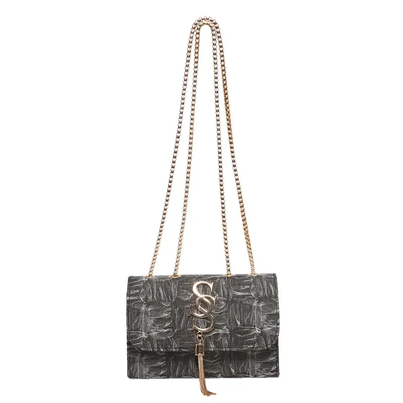 White Chain Shoulder Bag for Women 2024 Winter - Image 10