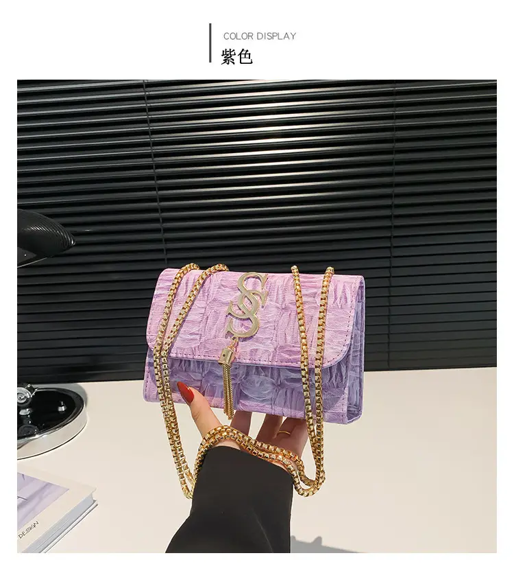 White Chain Shoulder Bag for Women 2024 Winter — feature 14