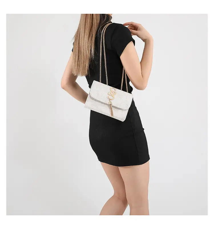 White Chain Shoulder Bag for Women 2024 Winter — feature 20