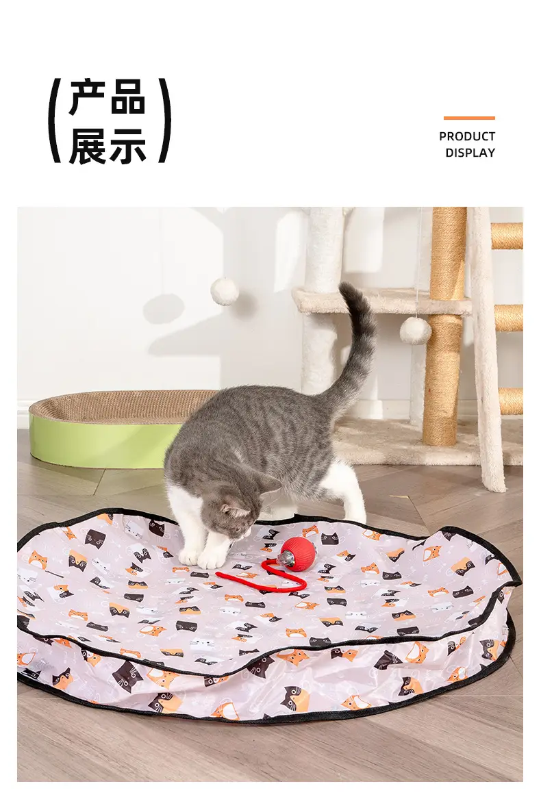 Cross-border Cat Toy Hunting Cover Electric Pet Toy Interactive Self-hi Boring Artifact Rolling Ball Funny Cat Toy — feature 8
