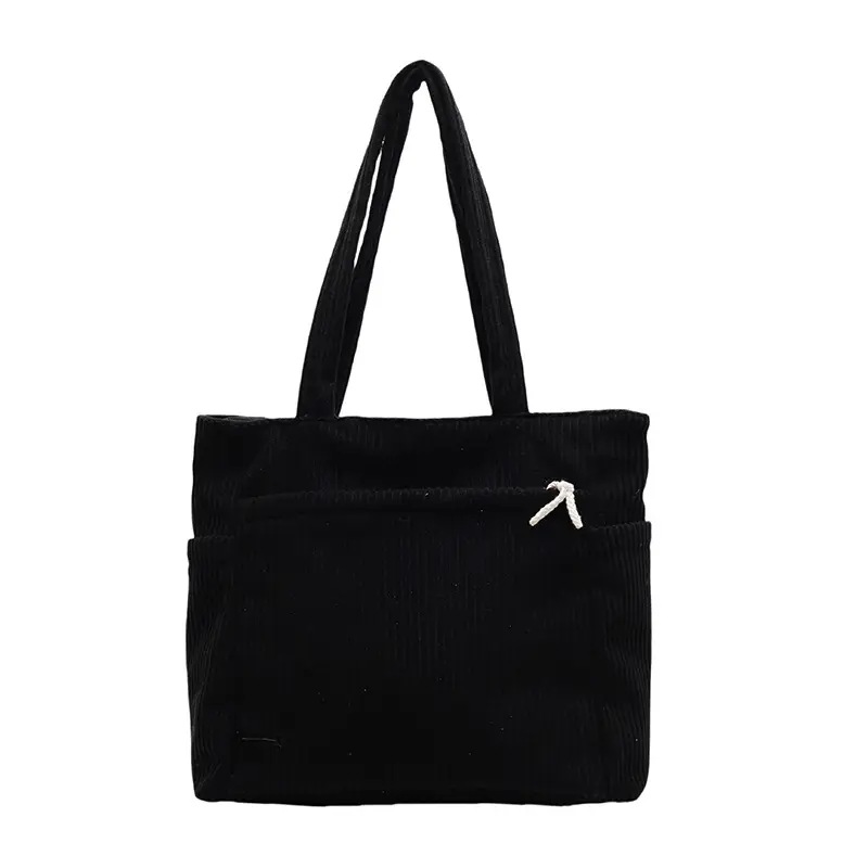 Brown Velvet Large Capacity Shoulder Bag — feature 47