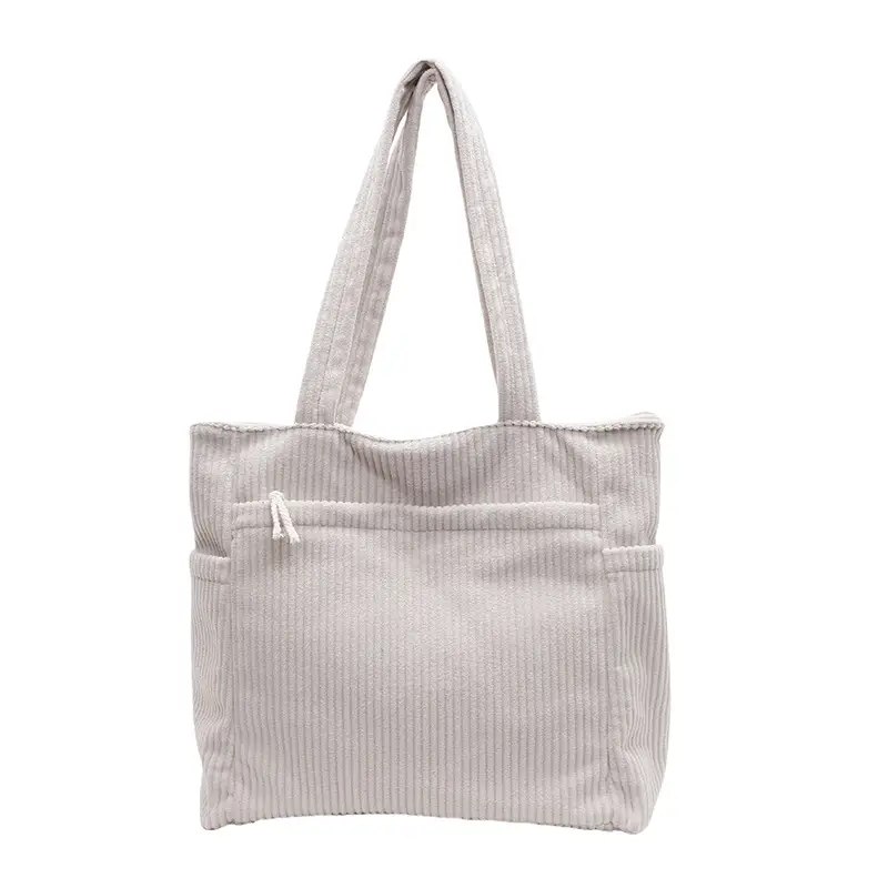 Brown Velvet Large Capacity Shoulder Bag — feature 48