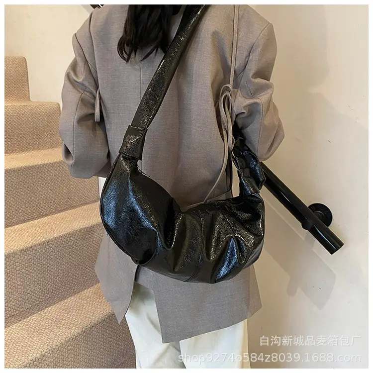 2026 Korean Style Vintage Brown Pleated Shoulder Bag — feature 18