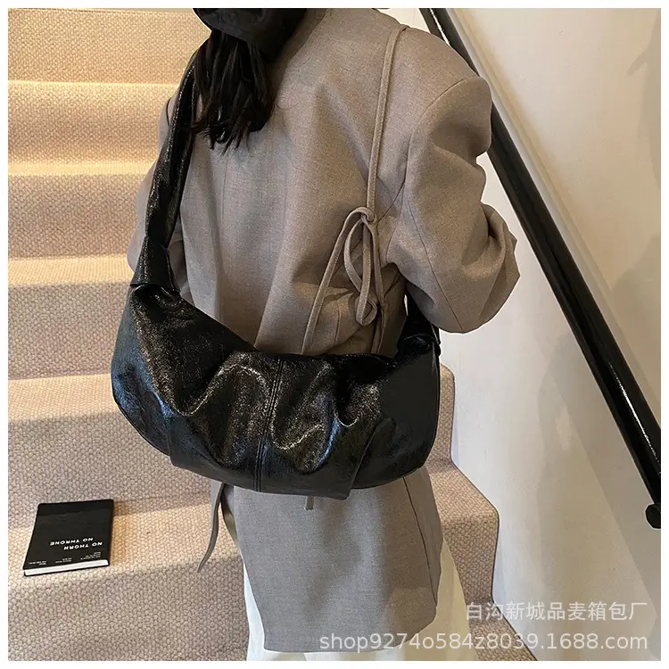 2026 Korean Style Vintage Brown Pleated Shoulder Bag — feature 20
