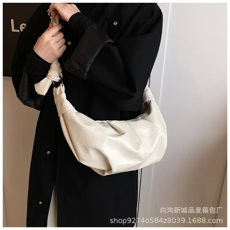2026 Korean Style Vintage Brown Pleated Shoulder Bag — feature 21