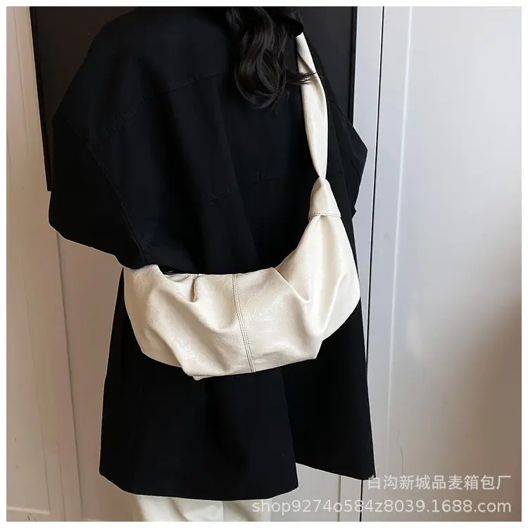 2026 Korean Style Vintage Brown Pleated Shoulder Bag — feature 22