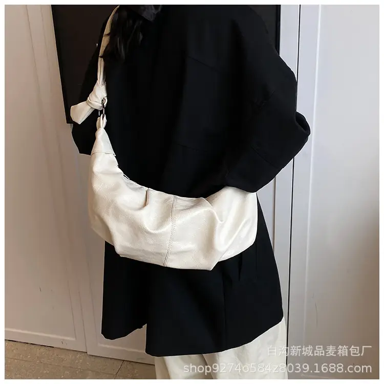 2026 Korean Style Vintage Brown Pleated Shoulder Bag — feature 23