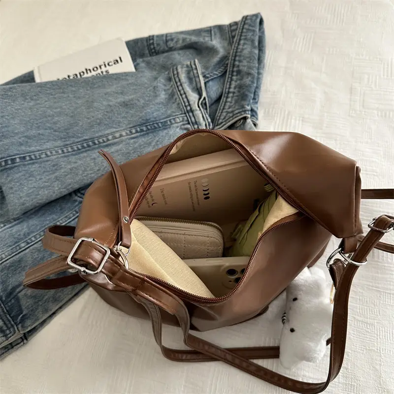 Korean Style Brown Tote Bag for Women 2026 - Image 10
