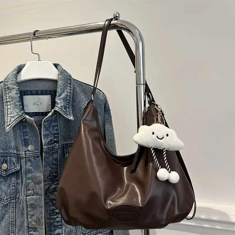 Korean Style Brown Tote Bag for Women 2026 - Image 12