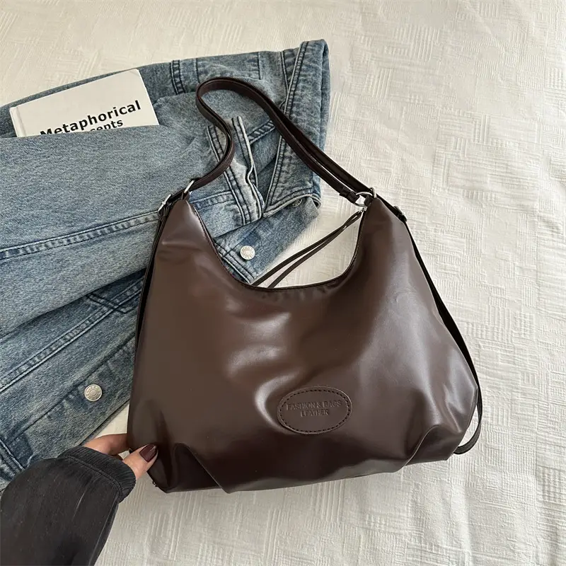 Korean Style Brown Tote Bag for Women 2026 - Image 3