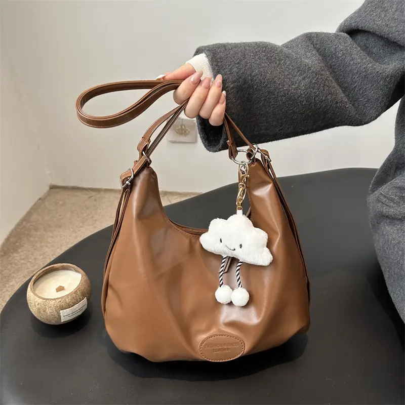 Korean Style Brown Tote Bag for Women 2026 - Image 8