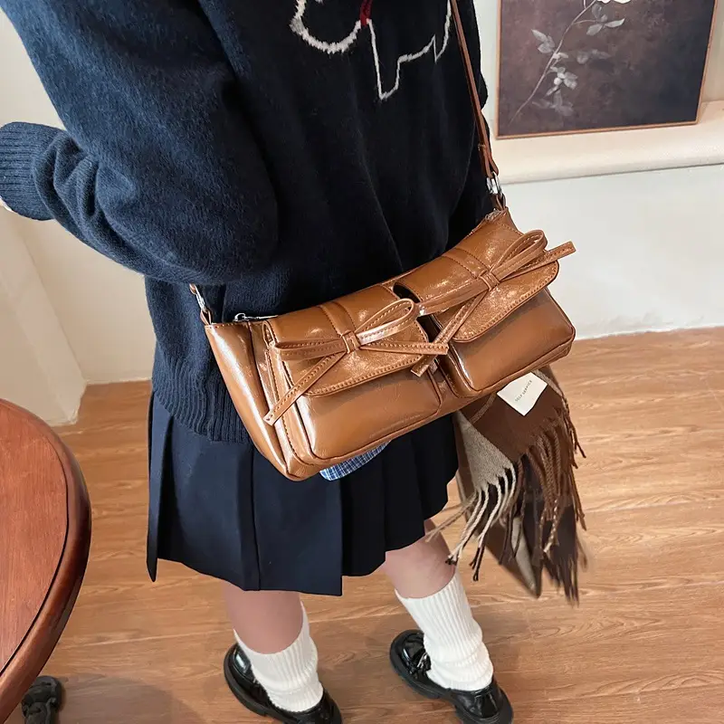 Brown Leather Crossbody Bag for Women 2024 - Image 4