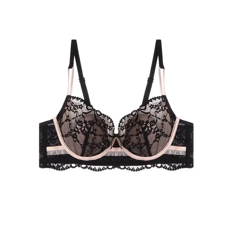 French Style Lace Bra Black Small Bust