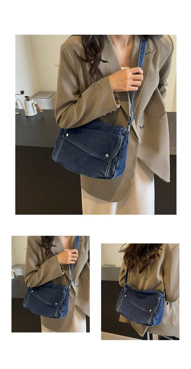 Vintage Denim Crossbody Bag Women 2024 New — feature 11