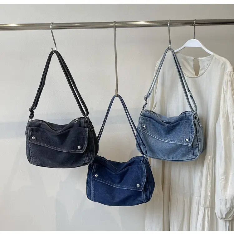 Vintage Denim Crossbody Bag Women 2024 New — feature 13