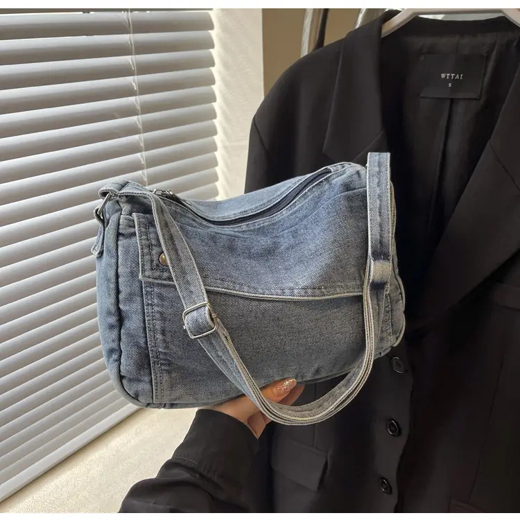 Vintage Denim Crossbody Bag Women 2024 New — feature 16