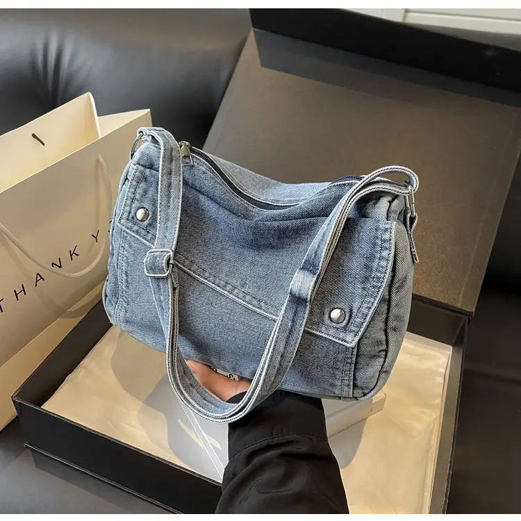 Vintage Denim Crossbody Bag Women 2024 New — feature 23