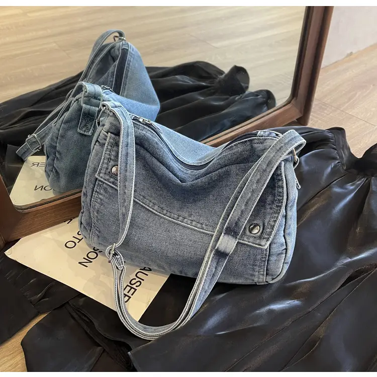Vintage Denim Crossbody Bag Women 2024 New — feature 25