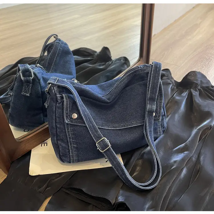 Vintage Denim Crossbody Bag Women 2024 New — feature 26