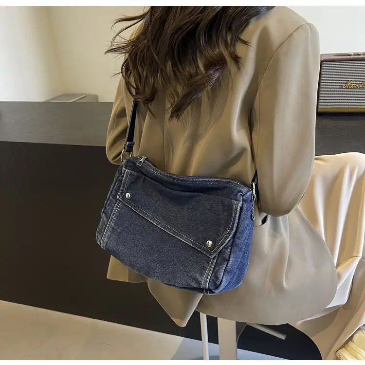 Vintage Denim Crossbody Bag Women 2024 New — feature 27