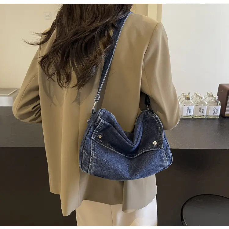 Vintage Denim Crossbody Bag Women 2024 New — feature 28
